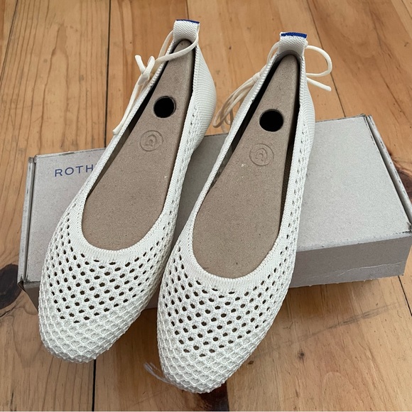 Rothy's Shoes - BNIB Rothy’s Square Wrap in Blanc  Mesh Size Size 7.5